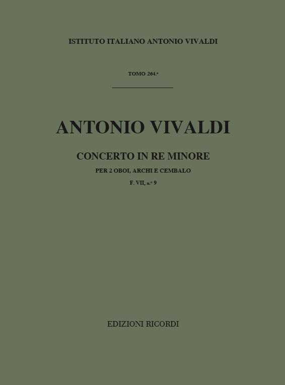 Concerto d-minor RV 535 2 Oboes-Strings-Cembalo  F.Vii-9 - Tomo 264